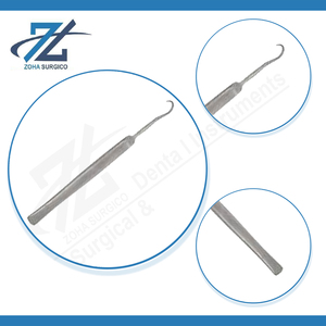 Crochet trachéal manuel de haute qualité, tranchant, 165 mm de long, en acier inoxydable, instrument chirurgical réutilisable, certifié CE, fabricant - Product Image 4