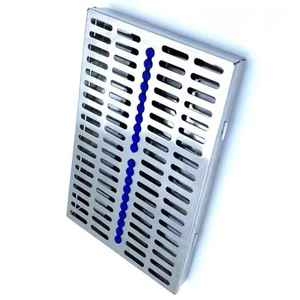 Caja de esterilización para autoclave Dental, bandeja de acero inoxidable, soporte para instrumentos quirúrgicos, caja de esterilización para autoclave - Product Image 1