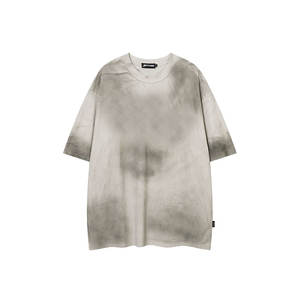 Camiseta holgada de gran tamaño de algodón de peso pesado lavado vintage unisex ropa de calle logotipo personalizado fábrica OEM - Product Image 4