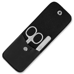 Kit esencial de manicura, limas de uñas, tijeras para cutículas, juegos de instrumentos de pedicura de acero inoxidable con estuche de cuero Pu - Product Image 5