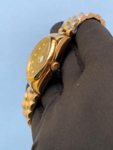 La mejor oferta Reloj de pulsera analógico japonés automático mecánico de acero inoxidable en tono dorado para hombres Moda de lujo al precio más bajo - Product Image 4