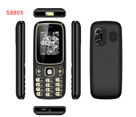 1.77 Inch Dual SIM 2G Feature Mobile Phone G Feature Phones 2030 Speaker Big Battery 32mb+32mb 2G Network Bar Cellular