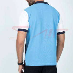 Chemise de golf décontractée à manches courtes pour homme, coupe classique, haut d'été, nouveau design, vente en gros OEM, 100 % polyester, séchage rapide - Product Image 3