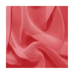 KVR 2024 vente en gros 100% polyester tissu en mousseline de soie indienne pour vêtements et robes - Product Image 1
