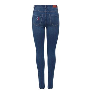 เสื้อผ้าสตรีขายส่งกางเกงยีนส์เซ็กซี่ผ้ายีนส์สำหรับผู้หญิงสไตล์ผอมกางเกงยีนส์ขาสีฟ้าให้บริการ2025 - Product Image 3