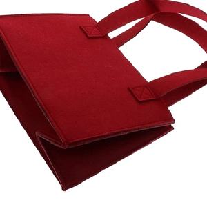 Customizable Single <b>Wine</b> <b>Bag</b> Fashion Felt Leather Style Portable Six <b>Bottles</b> Custom Colors Styles Two Handles No Zipper Closure - Product Image 2