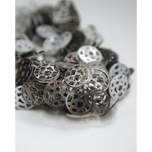 Filigree Circle SG0013 <b>Shell</b> Loose Beads Strand - Product Image 5