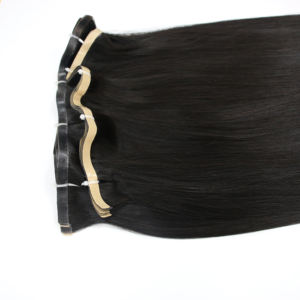 Vente en gros de qualité supérieure Cheveux bruts vietnamiens longs ruban adhésif droit couleur noire - Product Image 4