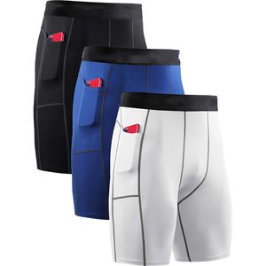 Nuevos pantalones cortos de compresión para hombre, ideales para fitness, gimnasio, ejercicio y correr, con tela suave y transpirable a un precio razonable. - Product Image 5