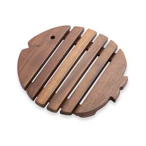 Sous-verres en bois faits à la main, décoration artistique de table à manger - Product Image 4