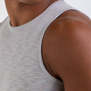 Diseño personalizado de los hombres transpirable Fitness chaleco gimnasio camiseta sin mangas hombres culturismo chaleco camisa Top Fitness Yoga entrenamiento camiseta sin mangas hombres - Product Image 5