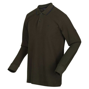 Top vente hommes café marron couleur manches longues coton Polo à vendre hommes t-shirts personnalisés à bas prix - Product Image 5