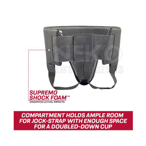 Protector de ingle de cuero de alta calidad con logotipo personalizado Transpirable y cómodo Tamaño personalizable para boxeo MMA-MOQ disponible - Product Image 5