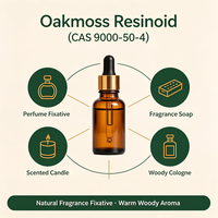 Résine d'Oakmoss CAS 9000-50-4, directement de l'usine, fixateur de parfum naturel pour parfums et savons