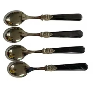 Cuchara de café elegante de acero inoxidable dorado, perfecta para utensilios de cocina, vajilla de Hotel, juego de cucharas - Product Image 4