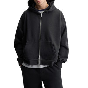 Sweat-shirt à col rond surdimensionné de haute qualité, taille plus, broderie 3D, épaules tombantes, sweat-shirt pour homme - Product Image 1