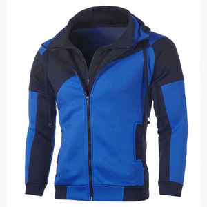 Sweat à capuche personnalisé avec logo OEM de qualité supérieure pour homme, style streetwear d'automne, en polyester/coton épais sans cordons - Product Image 1