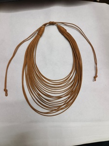 Collar Moderno de Varias Capas con Cordón Encerado, el Mejor Collar de Fiesta, Gargantilla con Bordado de Diseñador para Mujeres - Product Image 5