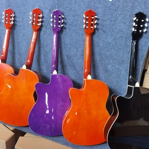 <span class=keywords><strong>Guitarra</strong></span> clásica de madera natural al por mayor de China de 39 pulgadas de tamaño completo, gran práctica de madera, cuerdas de nailon, <span class=keywords><strong>guitarra</strong></span> clásica - Product Image 6