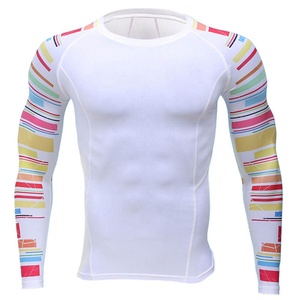 เสื้อ rashguard ของผู้ชายที่มีรูปร่างกำหนดเองระบายอากาศได้แขนยาวขนาดใหญ่พิเศษเสื้อแรชการ์ดพิมพ์โลโก้ตามสั่ง - Product Image 6