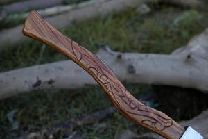 Hacha Vikinga Industrial de Alta Calidad, Forjada a Mano, Grabada en Madera, Acero con Alto Contenido de Carbono, Hacha de Espalda Plana para Acampar - Product Image 4