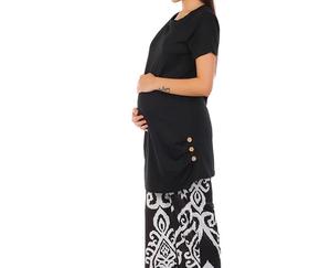 T-shirts de maternité unis pour femmes, vêtements d'allaitement, t-shirt d'allaitement respirant pour mères, vente en gros, best-seller - Product Image 2