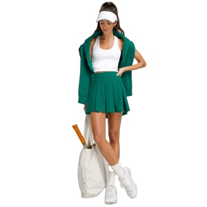 Ensemble jupe de tennis professionnelle pour femmes, vêtements de sport performants, respirants, séchage rapide, fabrication OEM personnalisée, marque privée - Product Image 2
