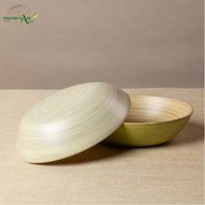 Bol en bambou tissé à la main, personnalisé, écologique, doux, aux pétales harmonieux, avec texture superposée et forme organique délicate - Product Image 6