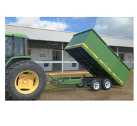 Remorque agricole en acier fiable et économique à vendre pour le transport de récoltes, de foin et de bétail, facile à utiliser