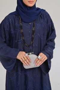 Abaya décontractée légère anti-rides pour femmes musulmanes - Nouvelle mode à succès fabriquée au Pakistan, personnalisable pour une utilisation en extérieur - Product Image 3