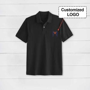 Bordado estampado liso algodón poliéster Spandex secado rápido transpirable deporte Golf corporativo hombres uniformes trabajo Polo camisa - Product Image 5