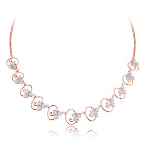 Conjunto de Collar de Diamantes Azura Hype en Oro Amarillo de 14 Quilates, Elegante para Bodas - Product Image 2