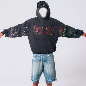 Sudadera con Capucha Unisex de Estilo Urbano, Lavado Vintage con Piedras de Imitación, Personalizada por el Fabricante de Ropa OEM 2026 - Product Image 5