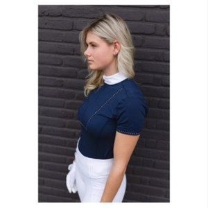 Athletic Stylish Women <b>Equestrian</b> Riding Top Stretch Fabric Moisture Wicking Breathable Comfortable Lightweight Performance - Product Image 6