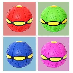 Jouet interactif pour chien : balle transformable, frisbee à ressort, balle rebondissante pour animaux de compagnie - Product Image 3