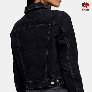 แจ็คเก็ตยีนส์ดีไซน์เฉพาะของ Ryan Pro Gear สำหรับผู้หญิง ทรงปกติ ผ้าระบายอากาศ พร้อมโลโก้แบบกำหนดเอง - Product Image 5