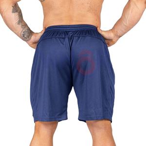 กางเกงขาสั้นผ้าใบระบายอากาศสำหรับเข้ายิมวิ่งพร้อมกระเป๋าสำหรับผู้ชายชุดออกกำลังกายแบบลำลองมีเชือกผูกปรับแต่งโลโก้ได้ - Product Image 4