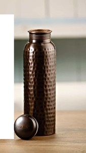 Botella de agua de cobre Botellas de agua Deportes Bpa No aplicable para agua hirviendo Metal inoxidable Logotipo personalizado Ancho aceptable - Product Image 2