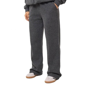 Ensemble de survêtement gris foncé à capuche pour femmes de qualité supérieure sweat-shirt polaire confortable avec pantalon à jambes larges tenue de salon d'hiver - Product Image 4