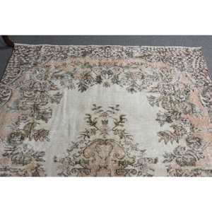 Grand tapis turc de 5,3 x 9 pieds, tapis persan vintage brun - Product Image 4