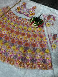 Wedding Wear Heavy Soft Net With Embroidery Sequence Work <b>Lehenga</b> <b>Choli</b> Online Shopping India Supplier From Surat <b>Woman</b> Fashion - Product Image 2