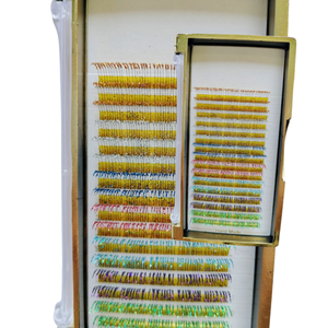 2023 belle personnalisé privé 16 lignes paillettes Extensions de cils professionnel noir 0.15mm fabriqué Vietnam Extension de cils - Product Image 5