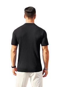 Camisas de Golf con cremallera personalizadas de alta calidad para hombre, manga corta, cuello transpirable, cuello bordado, antiarrugas, informales para polos - Product Image 4