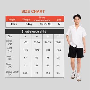 OEM Services Woven Casual <b>Shirts</b> Needle Detection Print Quick Dry Wholesale Custom Compression Men's <b>Linen</b>/Cotton <b>Short</b> <b>Sleeve</b> - Product Image 4