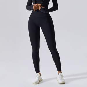Venta al por mayor de mallas de compresión de las mujeres de secado rápido estirable gimnasio desgaste Pantalones deportivos - Product Image 3