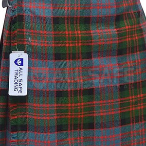 Kilts authentiques en tartan écossais des Highlands pour hommes Kilts plissés en laine de première qualité de huit verges avec lanières en cuir et style classique - Product Image 4