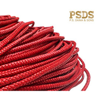 Cordon en cuir tressé Bolo serré Fabricant de haute qualité Grande résistance aux frottements Solidité à la lumière et résistance à la transpiration PSD