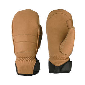 Guantes de esquí de dedo completo de cuero de cabra de diseño directo de fábrica, hogar térmico de invierno transpirable de alta calidad - Product Image 5