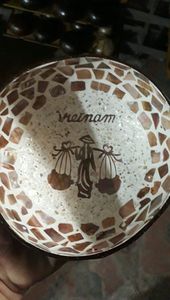 Design décoratif bol en coquille de noix de coco naturelle colorée bol en noix de coco vietnamienne - Product Image 3