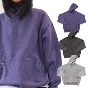 OEM 100% algodón pesado de gran tamaño francés Terry lavado Sudadera con capucha peso pesado logotipo personalizado al por mayor Vintage lavado sudaderas con capucha para hombre - Product Image 1